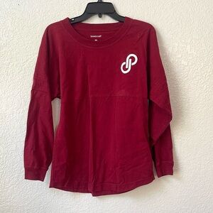 Poshmark Long Sleeve T Shirt Size XS Loose Fitted Red burgundy